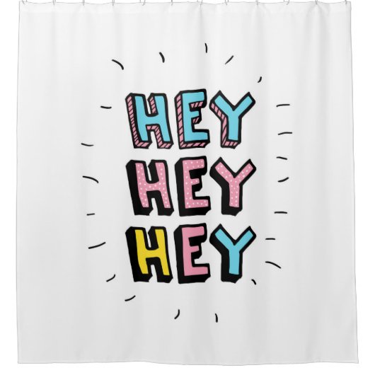 Rideaux De Douche Hey Hey (Devant)