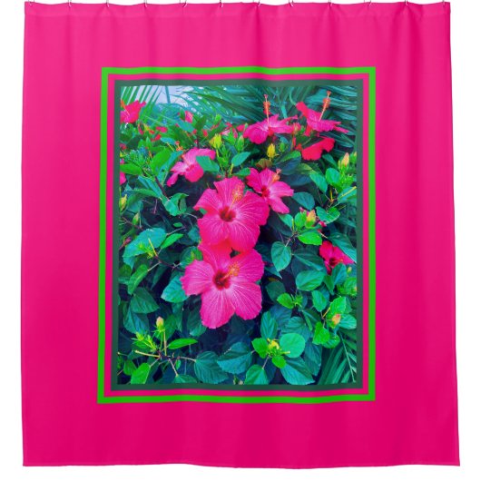 Rideaux De Douche Hibiscus Flower Love (Devant)