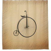 Rideaux De Douche High-Wheel Antique Bicycle Rustic (Devant)