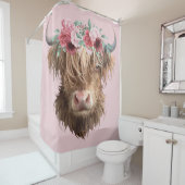 Rideaux De Douche Highland Cow (En situation)