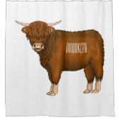Rideaux De Douche Highland cow (Devant)