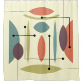 Rideaux De Douche Hip atomique rétro Abstraite (Devant)