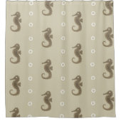 Rideaux De Douche Hippocampe neutre (Devant)