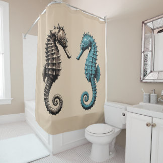 Rideaux De Douche Hippocampes