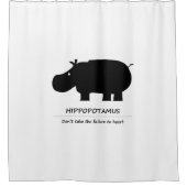 Rideaux De Douche Hippopotamus (カバ) (Devant)
