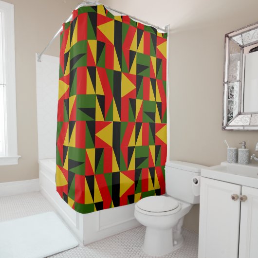 Rideaux De Douche Histoire noire des triangles (En situation)