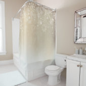 Rideaux De Douche Hiver Beige doré  (En situation)