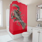 Rideaux De Douche Homard frais du Maine Thunder_Cove (En situation)