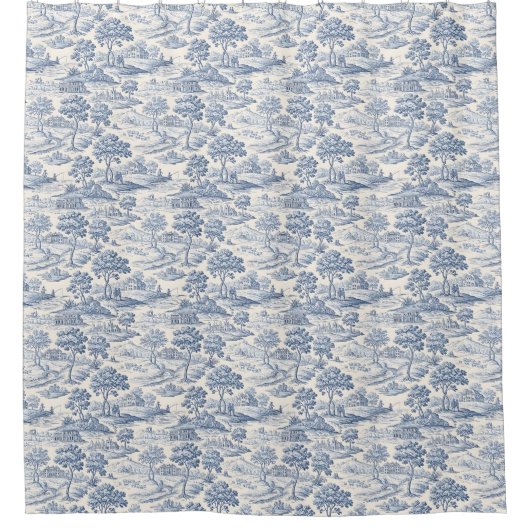Rideaux De Douche Homestead Blue Toile (Devant)