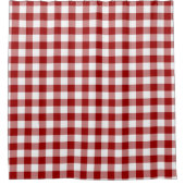 Rideaux De Douche Homey Red et White Buffalo Plaid (Devant)
