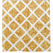 Rideaux De Douche Honeypeb Gold Parties scintillant Boho Collection  (Devant)