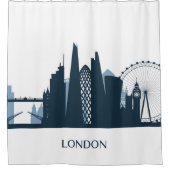 Rideaux De Douche Horizon de ville de Londres (Devant)