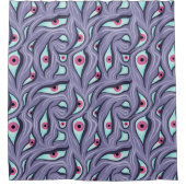 Rideaux De Douche Horreur Yeux mal Purple Pastel Goth (Devant)
