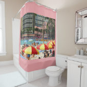 Rideaux De Douche Hôtel hawaïen royal (En situation)
