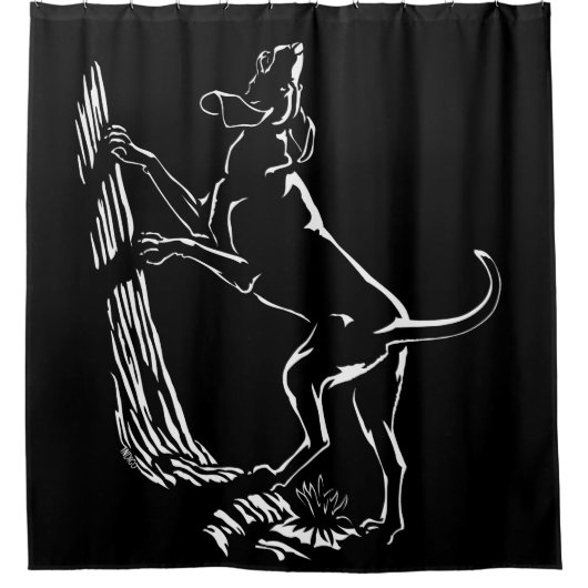 Rideaux De Douche Hound Dog Shower Curtain Dog (Devant)