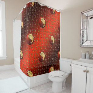 Rideaux De Douche Housse de couette Rat de feu