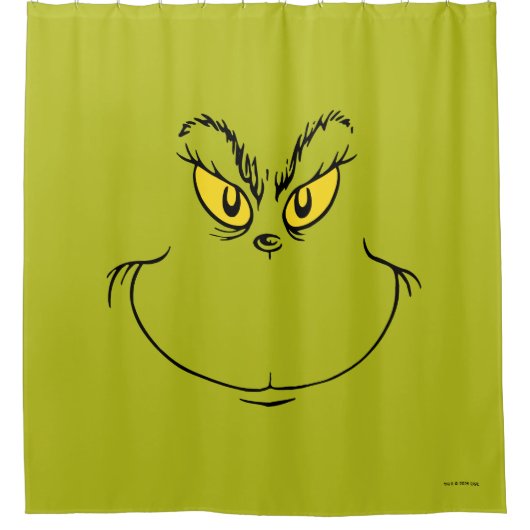 Rideaux De Douche How Grinch Stole Christmas Face (Devant)