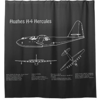 Rideaux De Douche Hughes H-4 Hercules Oie d'épinette - Plans d'avion