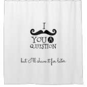 Rideaux De Douche Humour de la moustache noire (Devant)