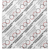 Rideaux De Douche Humour de physique de principe d'incertitude de (Devant)