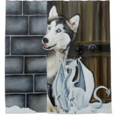 Rideaux De Douche Husky Chig White Dragon Adventure (Devant)