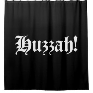 Rideaux De Douche Huzzah ! {Typographie médiévale}