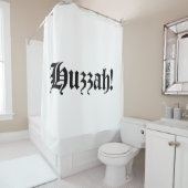 Rideaux De Douche Huzzah ! {Typographie médiévale} (En situation)