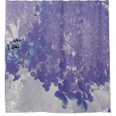 Rideaux De Douche Hydrangea Limelight Élégant Violet et Gris (Devant)