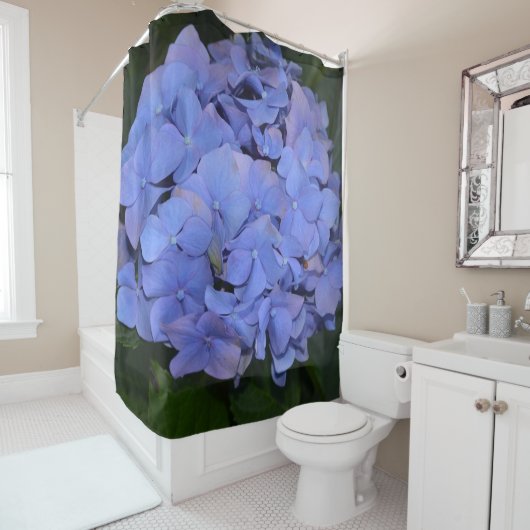 Rideaux De Douche Hydrangea macrophylla Violet Rustique (En situation)
