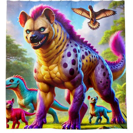 Rideaux De Douche Hyena Art (Devant)