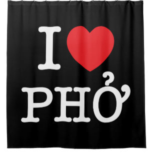 Rideaux De Douche I Heart (Amour) Pho