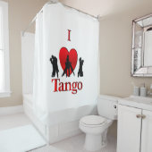 Rideaux De Douche I Heart Tango (En situation)