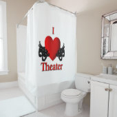 Rideaux De Douche I Heart Theatre (En situation)