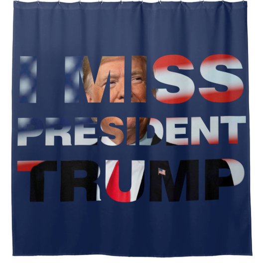 Rideaux De Douche I Miss Président Trump (Devant)