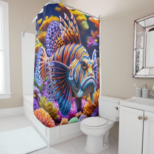 Rideaux De Douche IA Fish (En situation)