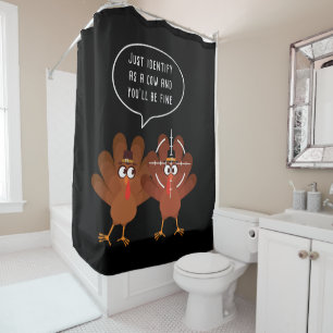 Rideaux De Douche Identifiez-vous comme une vache, vous ferez l’ac