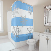 Rideaux De Douche Il neige ! La magie sur un (En situation)