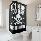 Rideaux De Douche Il n'est jamais trop tôt pour Halloween (En situation)