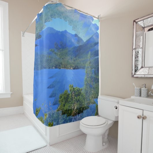 Rideaux De Douche Illusion de Whiskeytown...... (En situation)