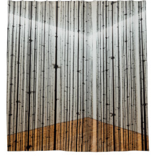Rideaux De Douche Illustration Brown et noire