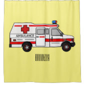 Rideaux De Douche Illustration d'ambulance (Devant)