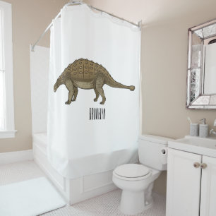 Rideaux De Douche Illustration d'Ankylosaurus