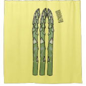 Rideaux De Douche Illustration d'Asparagus (Devant)