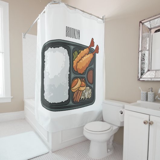 Rideaux De Douche Illustration de Bento (En situation)