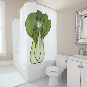 Rideaux De Douche Illustration de Bok choy