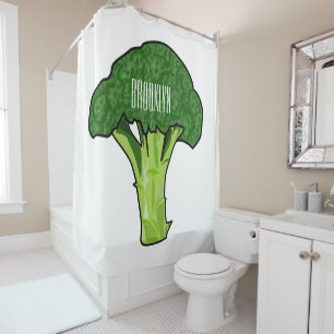 Rideaux De Douche Illustration de Broccoli