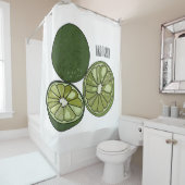 Rideaux De Douche Illustration de chaux Kaffir (En situation)