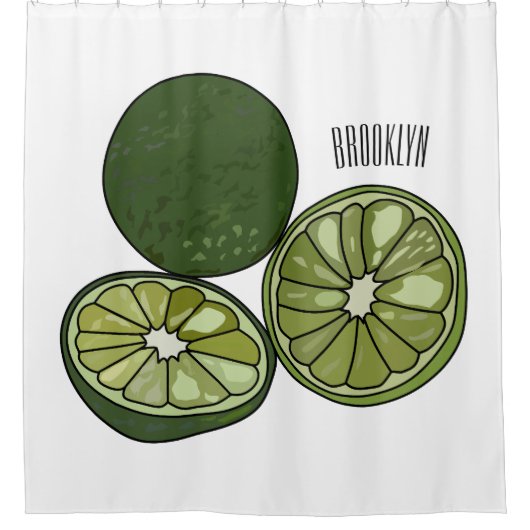 Rideaux De Douche Illustration de chaux Kaffir (Devant)