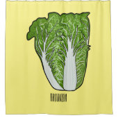 Rideaux De Douche Illustration de chou chinois (Devant)