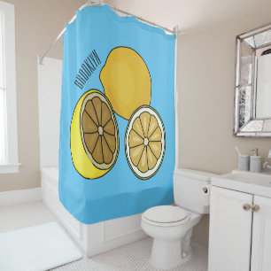 Rideaux De Douche Illustration de citron